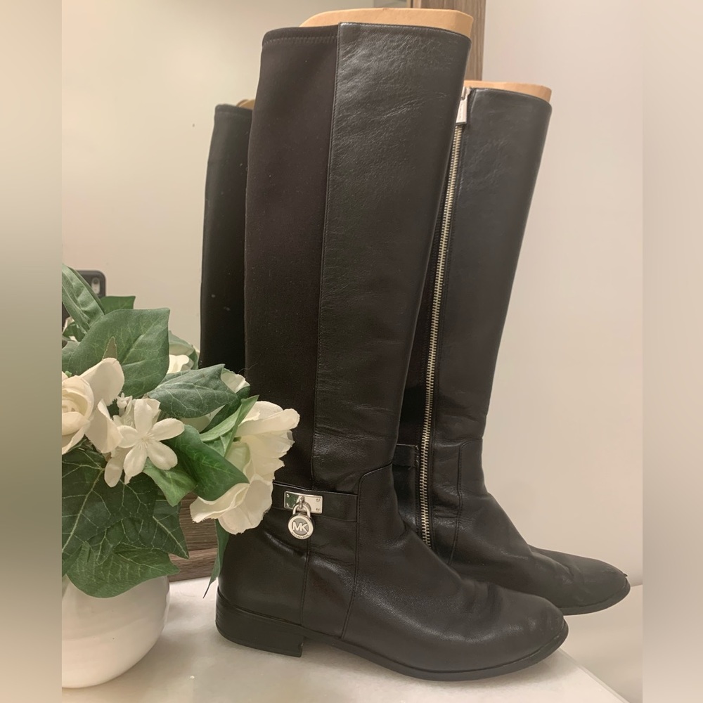 Michael Michael Kors Women's Leather Riding Boots | Size 7.5 | Real Leat…